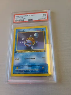 Pokemon Team Rocket 1st Edition Regular Finish Squirtle 68/82 PSA 9! DPK35 - Image 1