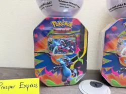 2 Pokemon TCG Mega Charizard X Ex Tin + 2 PokeBall D25 Sealed New - Image 2