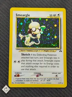 Smeargle 11/75 - Neo Discovery Unlimited Holo Rare Pokemon TCG NM Swirl - Image 1