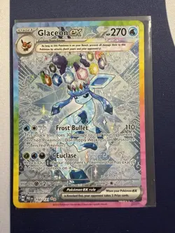 Pokemon TCG Glaceon EX Prismatic Evolutions 150/131 Special Illustration Rare - Image 1