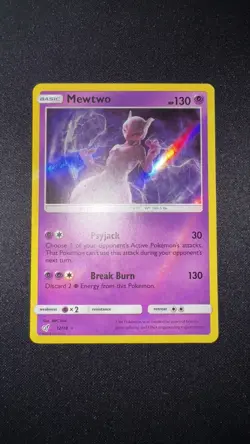 Mewtwo 12/18 Holo Rare Detective Pikachu Promo Set Pokemon TCG LP - Image 2