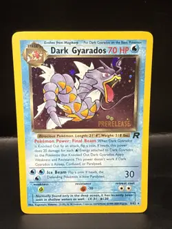Pokemon Vintage Dark Gyarados 8/82 Holo Team Rocket Prerelease Promo WOTC AW - Image 2