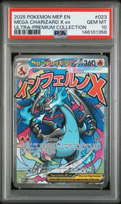 2025 Pokemon Mega Evolution Promo Mega Charizard Ultra Premium Collection PSA 10 - Image 1