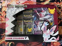 Pokemon Celebrations 25th Anniversary Dark Sylveon V Collection Box Sealed - Image 1