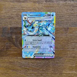 Vaporeon ex 023/131 Double Rare SV: Prismatic Evolutions Pokemon TCG NM - Image 1