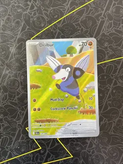 Drilbur 124/086 Illustration Rare SV Black Bolt BLK Pokemon Pokemon TCG - Image 1