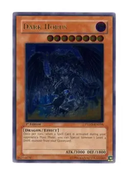 Yugioh: 1x Dark Horus - PTDN-EN016 - Ultimate Rare - 1st Edition - NM/LP Phantom - Image 1