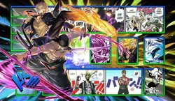 One Piece Playmat Sanji X Zoro (Zorro) - Basic Spielmatte TCG Luffy Law Kid Pira - Image 1