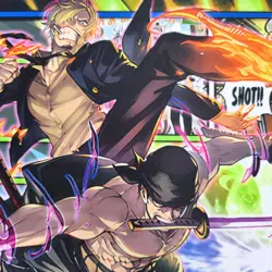One Piece Playmat Sanji X Zoro (Zorro) - Basic Spielmatte TCG Luffy Law Kid Pira - Image 2