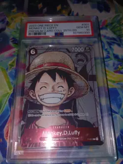 PSA 10 Luffy Alt Art One Piece 25th Anniversary English - Image 1