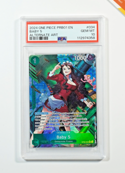 One Piece PSA 10 Baby 5 #OP05-034 The Best Alt Art 2024 English - Image 1
