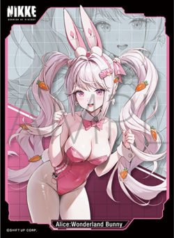 GODDESS OF VICTORY: NIKKE Alice: Wonderland Bunny Anime Card Sleeves *NEW* 65ct - Image 1