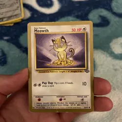 Meowth Gold Bordered Promo 56/64 Rare Pokemon Card - Image 1