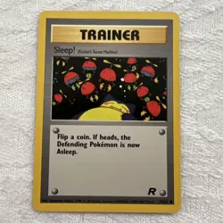 1999 1st edition Pokemon Trainer Card (Rocket) - Sleep! 79/82 (Near Mint) - Image 1