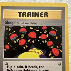 1999 1st edition Pokemon Trainer Card (Rocket) - Sleep! 79/82 (Near Mint) - Image 2
