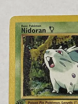 1st Edition Nidoran 57/64 Jungle Pokemon Card 1999 WOTC HP - Image 2