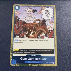 Gum-Gum Red Roc OP04-056 Rare One Piece Card Game - Image 1