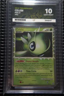 Celebi Prime TM92 – ACE Grading 10 – GEM MINT – Pokemon Card – Vintage Johto - Image 1