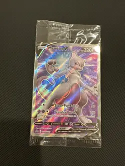 Mewtwo v SWSH229 Sword & Shield Promo Holo Card Sealed - Image 1