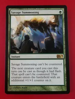 1x Savage Summoning | M14 Magic 2014 | MTG Magic Cards - Image 1