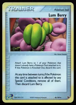 Lum Berry 84/109 Ruby and Sapphire Reverse Holo Pokemon Card - Image 1