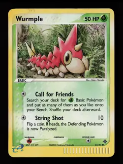 Wurmple 81/97 Reverse Holo Common Dragon Pokemon Card - Image 1