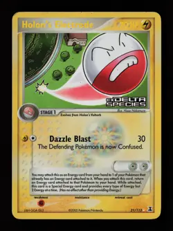 Holon's Electrode 21/113 Reverse Holo Rare Delta Species Pokemon Card - Image 1