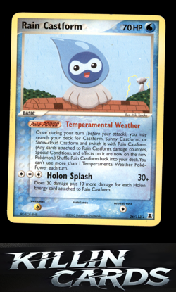 Rain Castform 26/113 Pokemon Rare Delta Species Card LP - Image 1