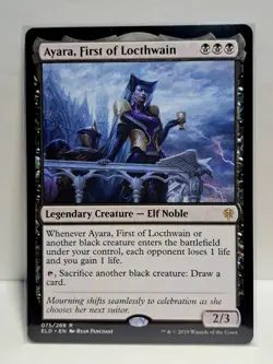 Ayara, First of Locthwain 75 Non-foil Rare ELD Throne of Eldraine MTG Magic - Image 1