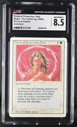 MTG Magic: The Gathering Circle of Protection 1994 Revised Edition CGC 8.5 - Image 1