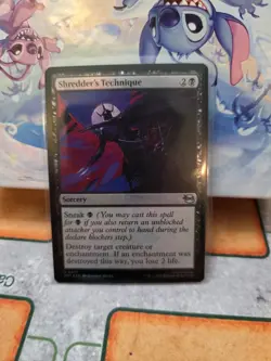 Shredder's Technique (Foil) 0077 - TMT Teenage Mutant Ninja Turtles - MTG - NM/M - Image 1