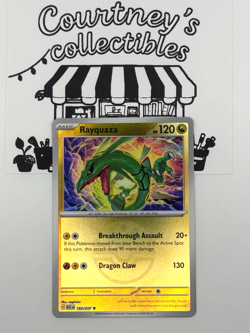 Rayquaza 153/217 Pokemon Mega Evolution Ascended Heroes Reverse Holo Friend Ball - Image 1