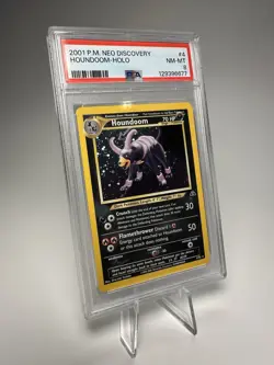 Pokemon Neo Discovery Houndoom Holo Rare PSA 8 #4/75 English 2001 TCG - Image 3