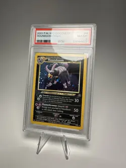 Pokemon Neo Discovery Houndoom Holo Rare PSA 8 #4/75 English 2001 TCG - Image 5