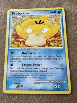 2009 Pokemon TCG Platinum Psyduck Lv.19 HP 60 Regular Non-holo 87/127 LP MP - Image 1