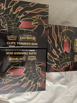 (4) Lot 2022 Pokemon Sword & Shield Lost Origin Sealed ETB Elite Trainer Box - Image 1
