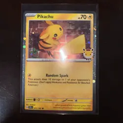 Pokemon TCG Pikachu 051 /162 2026 Pokemon Day Stamped Promo Fart Swirl 💫 - Image 1