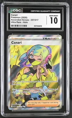 Canari 257/217 Ultra Rare Full Art Pokemon Mega Evolution - Ascended Heroes - Image 1