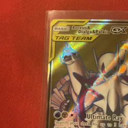 Arceus & Dialga & Palkia GX (Full Art) 220/236 Sm-Cosmic Eclipse Pokemon - Image 3