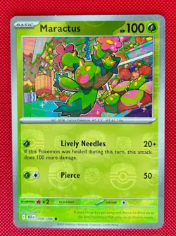 Maractus Master Ball Pattern 008/086 Sv: Black Bolt Holo Pokemon TCG - Image 2