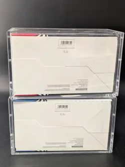 2x Pokemon SV10.5 Black Bolt White Flare Sealed Booster Bundle Display W/Acrylic - Image 2