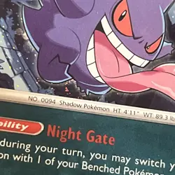 Pokemon Gengar Trick or Trade BOOster 057/091 Cosmos Holo SWIRL 🌀 #3 - Image 5