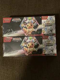 Pokemon Prismatic Evolutions Sams Club Exclusive Surprise Box Booster Bundle x2 - Image 1