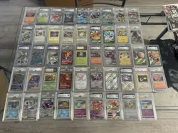 Lot Of 47 Pokemon TCG (TAG, PSA, CGC, AGS) Slabs - Image 1