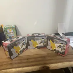 Pokemon 25th Anniversary Celebrations Treasure Chest Lunchbox Tin NEW/SEALED (3) - Image 1