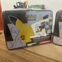 Pokemon 25th Anniversary Celebrations Treasure Chest Lunchbox Tin NEW/SEALED (3) - Image 2