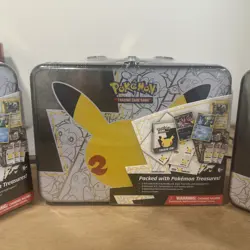 Pokemon 25th Anniversary Celebrations Treasure Chest Lunchbox Tin NEW/SEALED (3) - Image 3