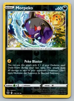 2022 Pokemon Silver Tempest Morpeko 116/195 Reverse Holo - Image 1