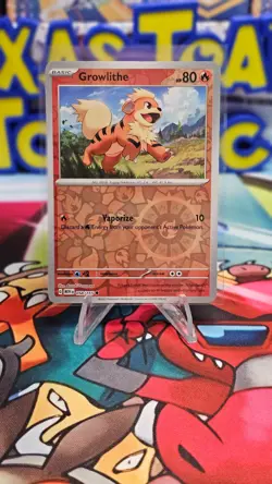 🔥Growlithe REVERSE HOLO #58/165 Pokemon TCG S&V 151 English Pack Fresh NM 🔥 - Image 1