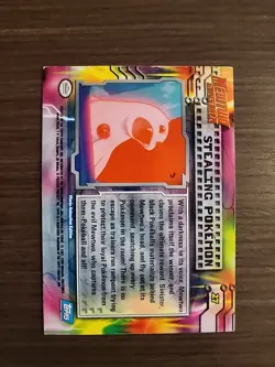 Pokemon Topps Movie Animation Edition #27 Stealing Pokemon! Blue Logo - Image 2